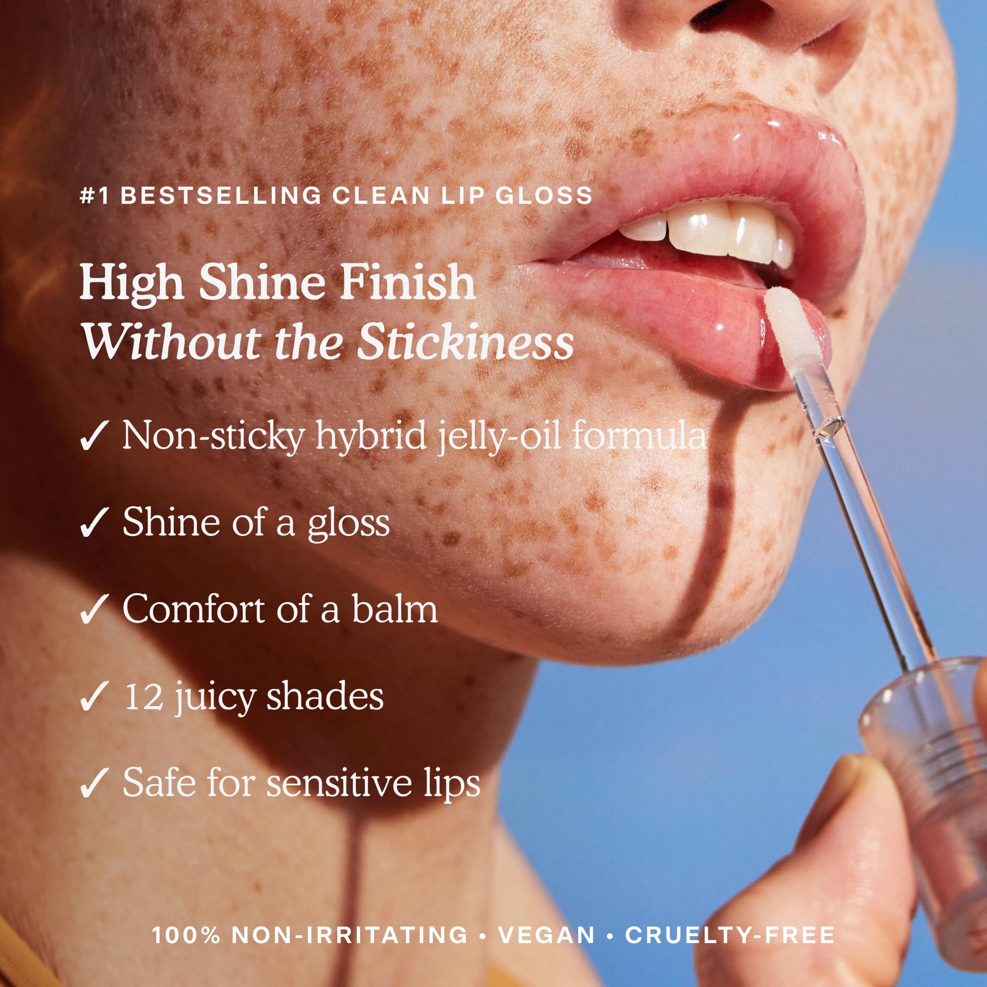 Tower 28 Lip + Cheek Best Sellers - Shine One Lip Gloss Jelly in Pistachio, BeachPlease Cream Blush in Magic Hour, + OneLiner in Work of Art - Everyday Makeup Kit for Sensitive Skin (3 Count) - Image 5