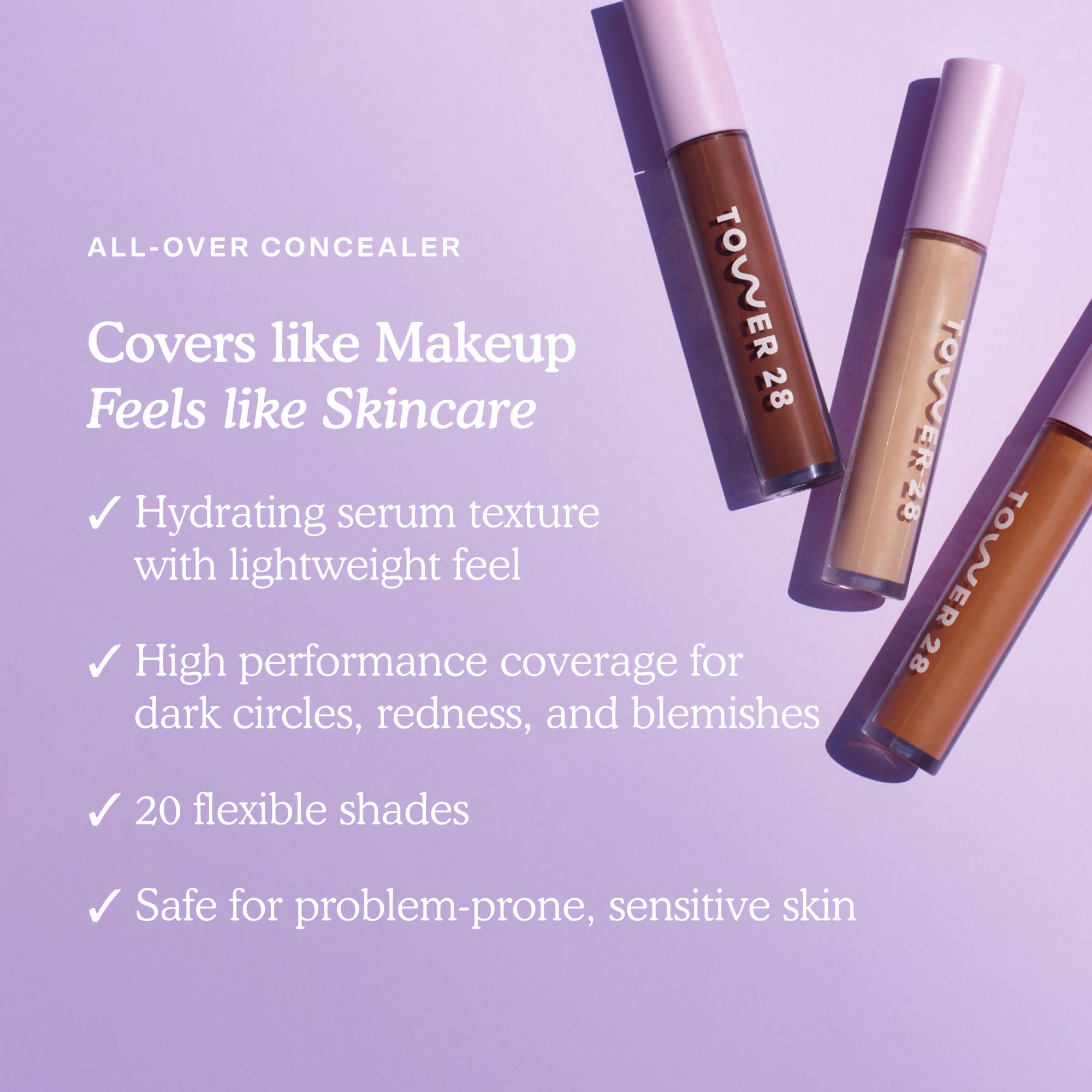 Tower 28 Swipe Serum Concealer in 5.0 + SunnyDays SPF 30 Tinted Moisturizer in 30 - Hydrating Medium-Full Coverage Concealer + 2-in-1 Buildable Coverage Foundation + Mineral Sunscreen (2 Count) - Image 6
